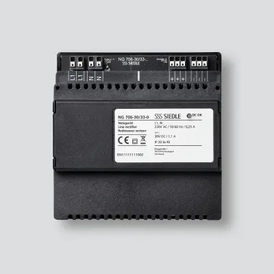 Siedle Netzgerät NG 706-30/33-0 | 30V DC | 1100mA | DIN-Schiene | systemunabhängig | IP20 | für Video | Schwarz
