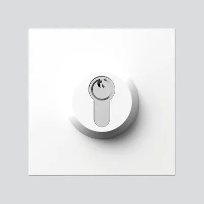 Siedle SM 611-01 W Schloss-Modul | Steuerung Tür/Rolltor | Profil-Halbzylinder | Aufputz/Unterputz | weiß