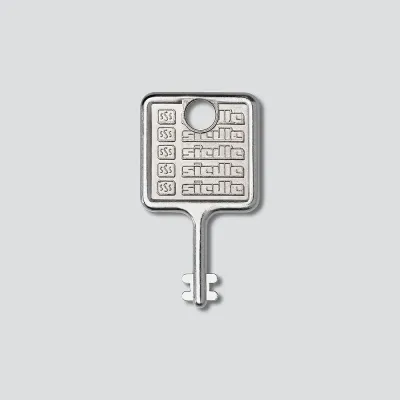 Siedle Schlüssel für Montagerahmen MR 511/512/513/514/524 | Ersatzschlüssel VARIO 511 | Stahl | Silber