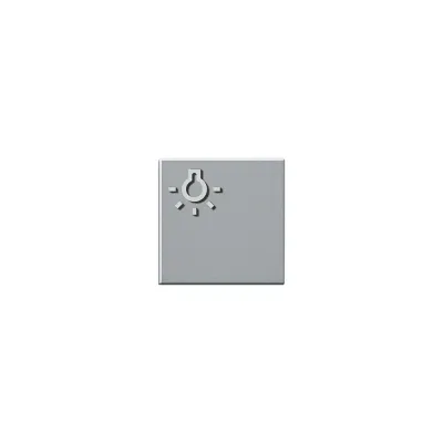 Siedle&S. Taste m.Lichtsym. sil-met f.TLM 611/6 200029098-00