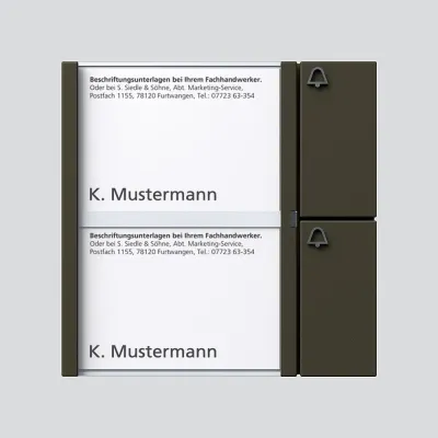 Siedle&S. Tasten-Modul graph/met TM 612-2 GM