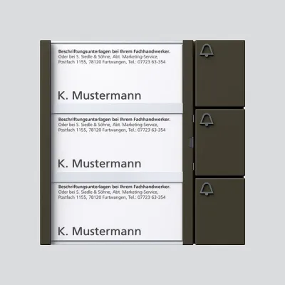 Siedle&S. Tasten-Modul graph/met TM 612-3 GM