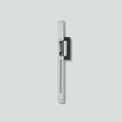 Siedle Türöffner TÖ 615-0 | 12V AC elektrisch | DIN rechts/links | Flachschließblech 250x25 mm | Hammerschlag grau
