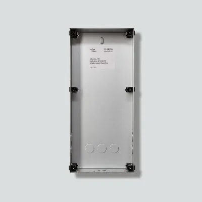 Siedle Unterputzgehäuse GU CL 06-0 | 1-fach | Stahlblech verzinkt | 336x154x65 mm | Diebstahlsicherung | Silber