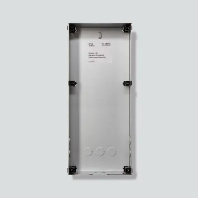Siedle Unterputzgehäuse GU CL 07-0 | 1-fach | Stahl feuerverzinkt | 154x362x65 mm | Diebstahlsicherung | Silber