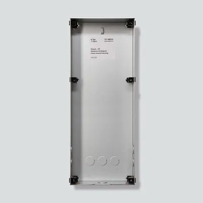 Siedle Unterputzgehäuse GU CL 08-0 | 1-fach | rostfreier Stahl | 154x388x65 mm | Diebstahlsicherung | silber