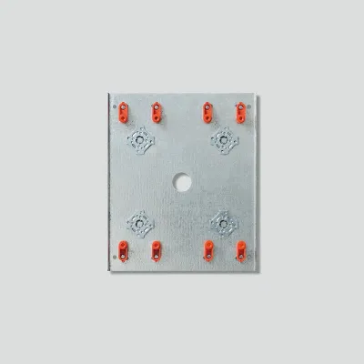 Siedle Vario-Adapter VA/GU 524-0 | Unterputz 4-fach | für GU 524 Gehäuse | Stahl | 178x213x30mm | Diebstahlsicherung