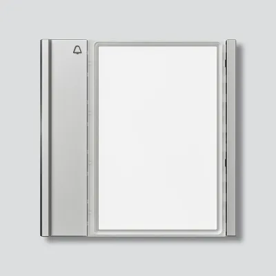 Siedle Ruftastenmodul TM 700-1-0 SM | 1 Ruftaste für Vario Türsprechanlage | Bus-System | 99x99x26 mm | silber