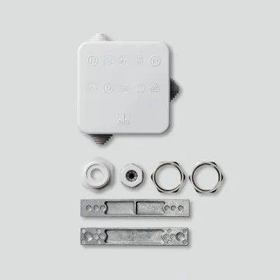 Siedle Verbindungsdose ZVD/KSF 611-0 | Unterputz Zubehördose für 230V Leitungen | Kunststoff | 75x75x42mm | grau