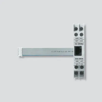 Siedle & Söhne Western-Anschlussdose ZWA 640-0 | Schalttafeleinbau | 4-/6-/8-polig | Mehrdraht-System | grau