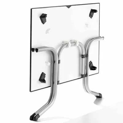 SIEGER Klapptisch 3160-50 | Gartentisch klappbar | 120x80 cm | vivodur | wetterfest | höhenverstellbar | Anthrazit