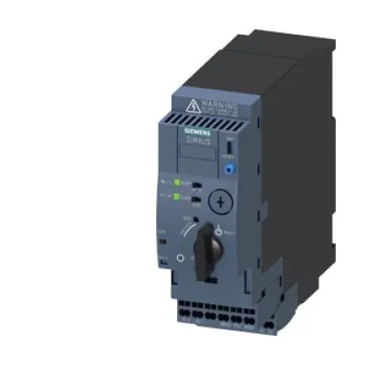 Siemens Direktstarter 3RA6120-2BB33 | Motorstarter 0,37 kW 24V AC/DC | 1,25A IP20 | Federzuganschluss | für Tragschiene