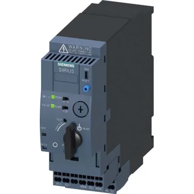 Siemens Direktstarter 3RA6120-2BB33 | Motorstarter 0,37 kW 24V AC/DC | 1,25A IP20 | Federzuganschluss | für Tragschiene