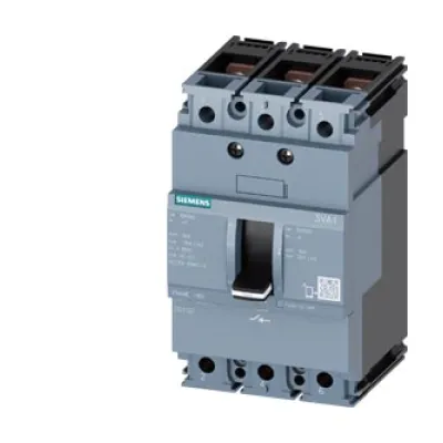 Siemens Lasttrennschalter 3VA1112-1AA32-0AA0 | Hauptschalter 125A 3-polig | IP40 | Einbaugerät | Kipphebel schwarz