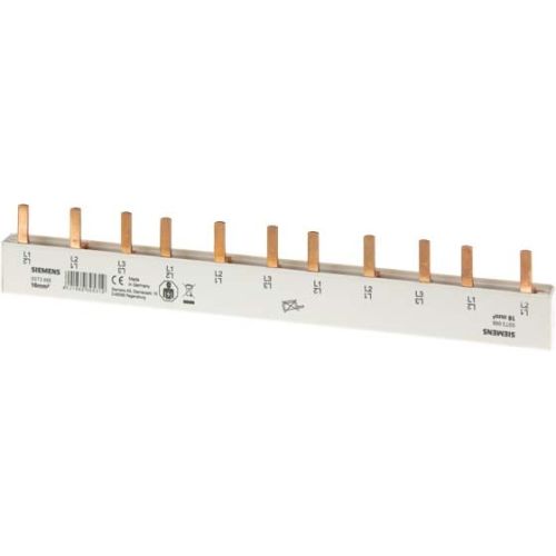 Bild: SIEM 5ST3668 Stiftsammelschiene, 16qmm Anschluss: 3-phasig/+ 8xPhase berührungss