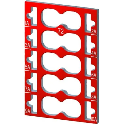 Siemens Farbkodierschilder 6ES7193-6CP72-2AA0 | SIMATIC ET 200SP Zubehör | 10 Stück | rot | für AUX-Klemmen Typ A0