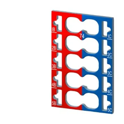 Siemens Farbkodierschilder 6ES7193-6CP74-2AA0 | SIMATIC ET 200SP | 10 Stück | 5x rot, 5x blau | für Zusatzklemmen
