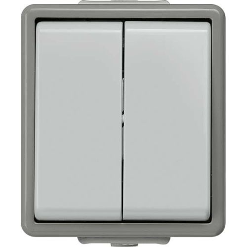 Bild: SIEM AP-Doppelwechselschalter 5TA4708 IP44 10A 250V 66x75mm