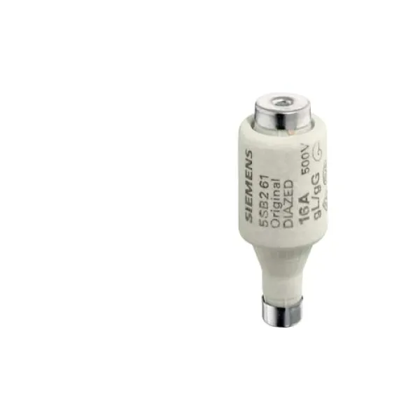 Siemens DIAZED-Sicherungseinsatz 5SB2811 | DII | 25A | 500V AC/440V DC | E27 Gewinde | gG Typ | 5 Stück | gelb