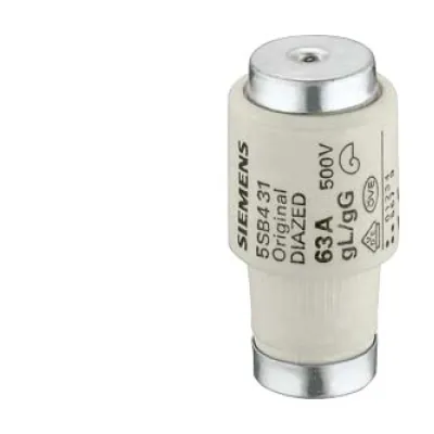 Siemens Diazed-Sicherungseinsatz 5SB4011 DIII | 32A | 500V AC/440V DC | gG | E33 Gewinde | 5 Stück | violett