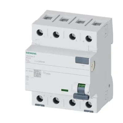 Siemens FI-Schutzschalter 5SV3744-6 | Typ A | 4-polig | 40A | 500mA | 400V | Hutschiene | 4 TE