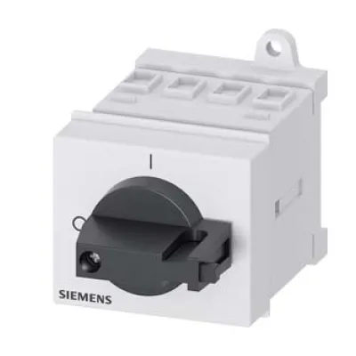 Siemens Hauptschalter 3LD2030-0TK11 | 3-polig 16A | Lasttrennschalter | IP40 | 7,5kW 400V | Knebel schwarz | Einbau