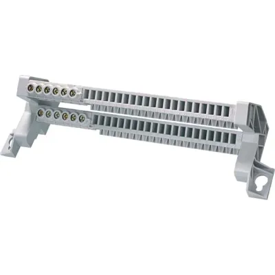 Siemens N/PE-Schiene 8GK9910-0KK11 | Steckklemme | 6x Schraube | 21x Stecker | ALPHA System | für Installationsverteiler