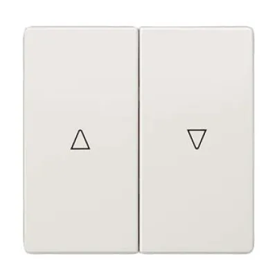 Siemens Wippe 2-fach 5TG7143 | Jalousieschalter/Taster | Symbol Auf/Ab | DELTA style | Kunststoff | titanweiß | 68x68mm
