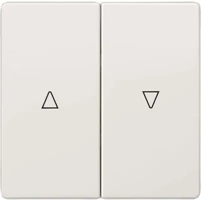 Siemens Wippe 2-fach 5TG7143 | Jalousieschalter/Taster | Symbol Auf/Ab | DELTA style | Kunststoff | titanweiß | 68x68mm