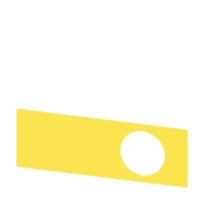 Siemens Unterlegschild für Not-Halt-Pilzdrucktaster 3SU1900-0BE31-0AA0 | selbstklebend | rechteckig 112x38mm | gelb