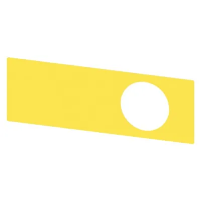 Siemens Unterlegschild für Not-Halt-Pilzdrucktaster 3SU1900-0BE31-0AA0 | selbstklebend | rechteckig 112x38mm | gelb