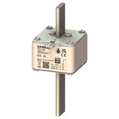 SIEMENS NH-Sicherungseinsatz 3NA3252-4KK02 | 315A | NH2 | 400V AC | gG | Stirnkennmelder | Messfunktion