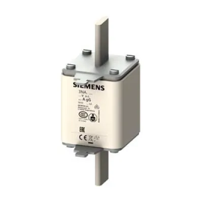 Siemens NH-Sicherungseinsatz 3NA3342 | NH3 224A | 500V AC | gG | Stirnkennmelder | spannungsführende Grifflaschen