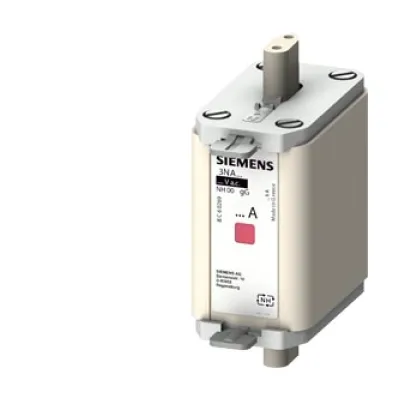 Siemens NH-Sicherungseinsatz 3NA6824-6 | NH00 | 80A | gG | 690V AC | 250V DC | Kombikennmelder | isolierte Grifflaschen