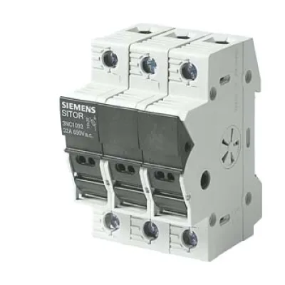 Siemens Sicherungslastschalter 3NC1093 | SITOR | 32A | 3-polig | 10x38mm | 690V AC | IP20 | Schraubanschluss