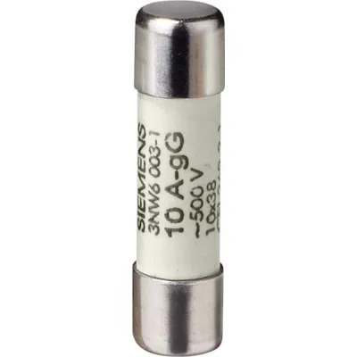 Siemens Zylindersicherung 3NW6012-1 | 10x38mm | 32A | gG | 400V AC | Keramik | Industrie-Sicherungseinsatz