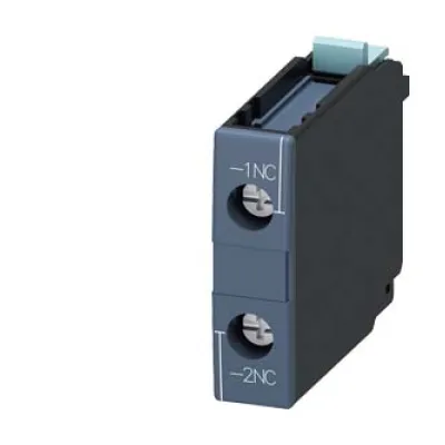 Siemens Hilfsschalterblock 3RH1921-1CA01 | 1 Öffner | Schraubanschluss | für Schütze S0–S12 | 6A AC