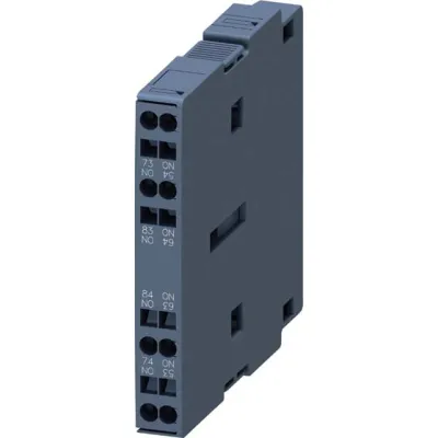 Siemens Hilfsschalterblock 3RH1921-2EA20 | 2 Schließer | 6A AC-15 | Federzuganschluss | seitlich | S0-S12