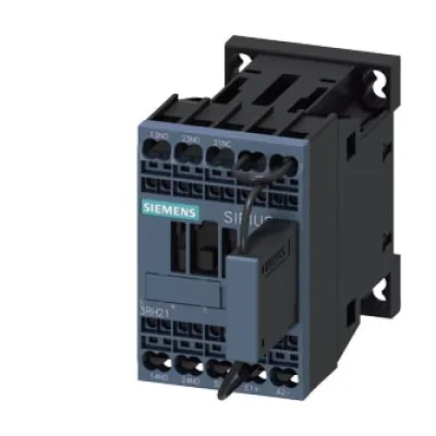 SIEMENS Hilfsschütz 3RH2122-2KB40-0LA0 | DC 24V | 2 Schließer 1 Öffner | S00 | Federzuganschluss | Bahn-SPS | 3A
