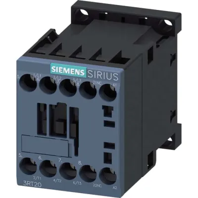 Siemens Leistungsschütz 3RT2016-1AP02 | 3-polig | 4kW | 9A | AC 230V | 1 Öffner | Schraubanschluss | S00