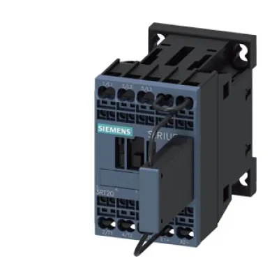 SIEMENS Leistungsschütz 3RT2017-2KB42-0LA0 | 5,5 kW | 400 V | 3-polig | 12A | DC 24V | Federzuganschluss | S00