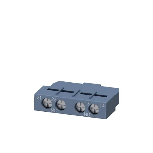 Siemens Hilfsschalter querliegend 3RV2901-1E | 1 Schließer 1 Öffner | Schraubanschluss | für S00/S0 Leistungsschalter