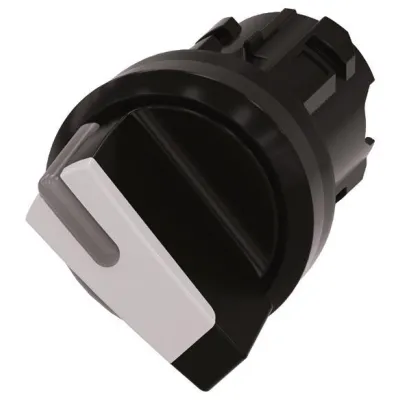 Siemens Knebelschalter 3SU1002-2BF60-0AA0 | beleuchtbar | 2 Schaltstellungen | IP68 | 22mm | Kunststoff | weiß/schwarz