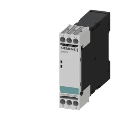 Siemens Überwachungsrelais 3UG4512-1AR20 | Phasenüberwachung 3x160-690V AC | 1 Wechsler | Schraubanschluss