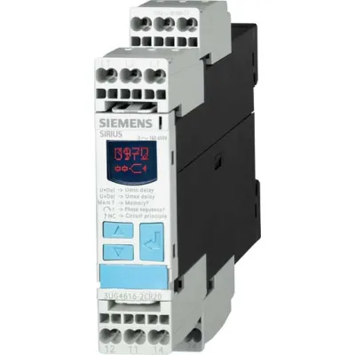 Siemens Phasenüberwachungsrelais 3UG4618-2CR20 | 3-Phasen AC 160–690V | Asymmetrie | Unter-/Überspannung | 2 Wechsler