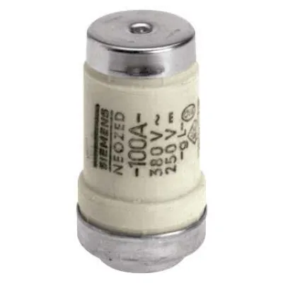 Siemens NEOZED-Sicherungseinsatz 5SE2300 | D03 | 100A | 400V AC/250V DC | gG | Baugröße D03 | rot