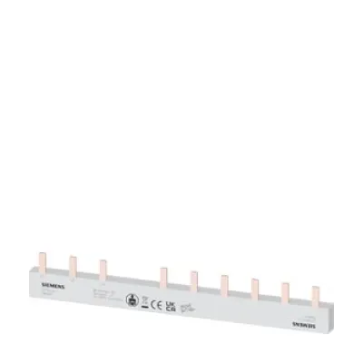 Siemens Stiftsammelschiene 5ST3624-1 | 3-polig | 3 Phasen | 10mm² | 176mm | 18mm Teilung | 63A | isoliert