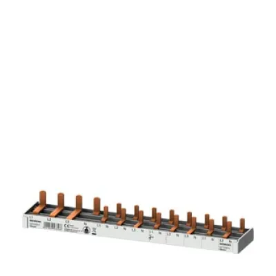 Siemens Stiftsammelschiene 5ST3783-0 | Phasenschiene 3+N 10mm² | 12TE | isoliert | 63A | kompakt | schneidbar | N-rechts
