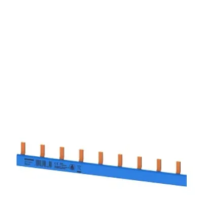 Siemens Stiftsammelschiene 5ST3787-0 | Phasenschiene 1-polig + N | 10mm² | 1000mm | isoliert | blau