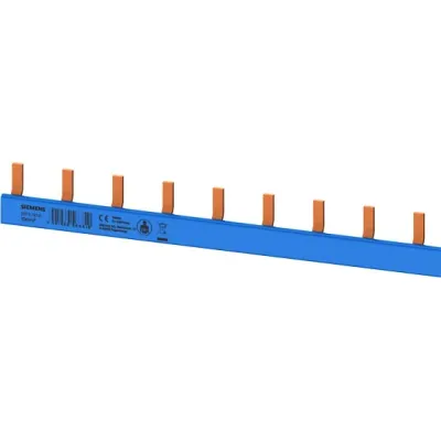 Siemens Stiftsammelschiene 5ST3787-0 | Phasenschiene 1-polig + N | 10mm² | 1000mm | isoliert | blau